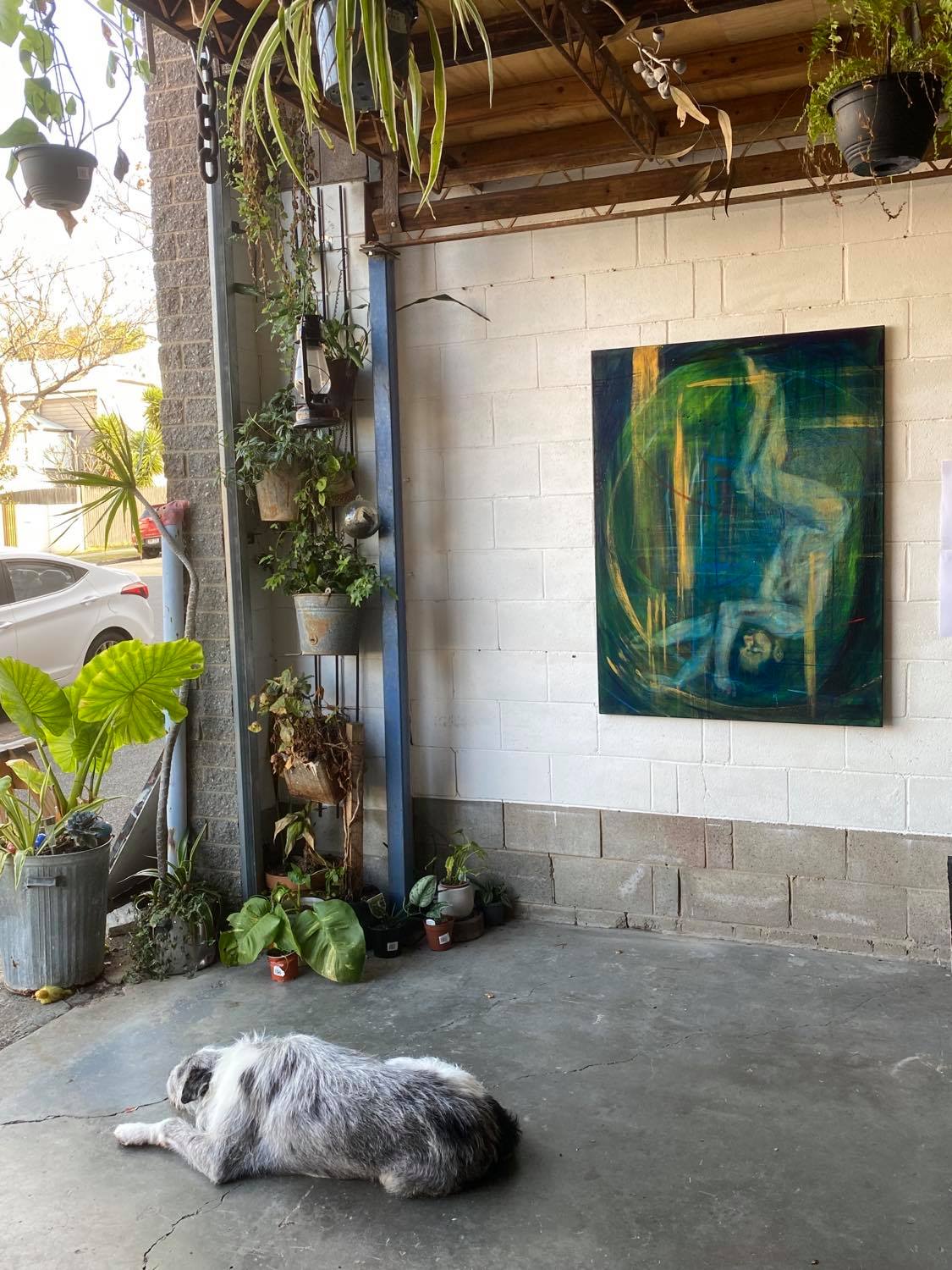 Doggy Day — at the Second Bloom opening, Plexus Gallery, 2021